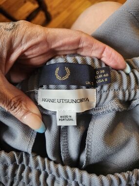 Fred Perry Women’s Gray Athletic Shorts with Laurel Tag